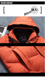 -20 Degree Winter Down Coat Men White Duck Down Parkas