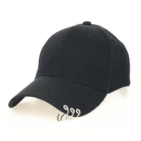 High Quality Adjustable Baseball Hat with ring Outdoor Sports Sun Cap for Women Men Fashion Snapback Hat