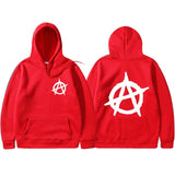 3D Printed Anarchy Design Patchwork Style Hoodie