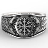 Nordic Mythological Story Viking Compass Ring