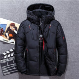 -20 Degree Winter Down Coat Men White Duck Down Parkas