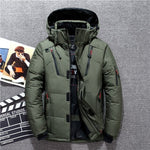 -20 Degree Winter Down Coat Men White Duck Down Parkas