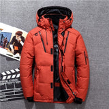 -20 Degree Winter Down Coat Men White Duck Down Parkas