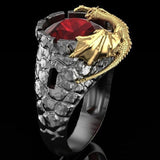 Two-tone Gold Metal Ancient Roman Soldier Vintage Knight Rings Ancient
